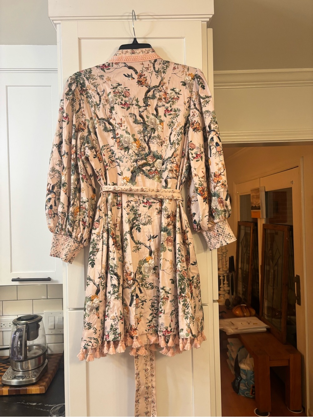 new Alice and Olivia LUCY MINI SHIRT DRESS COLOR Sunset Grove English Rose - Picture 8 of 13